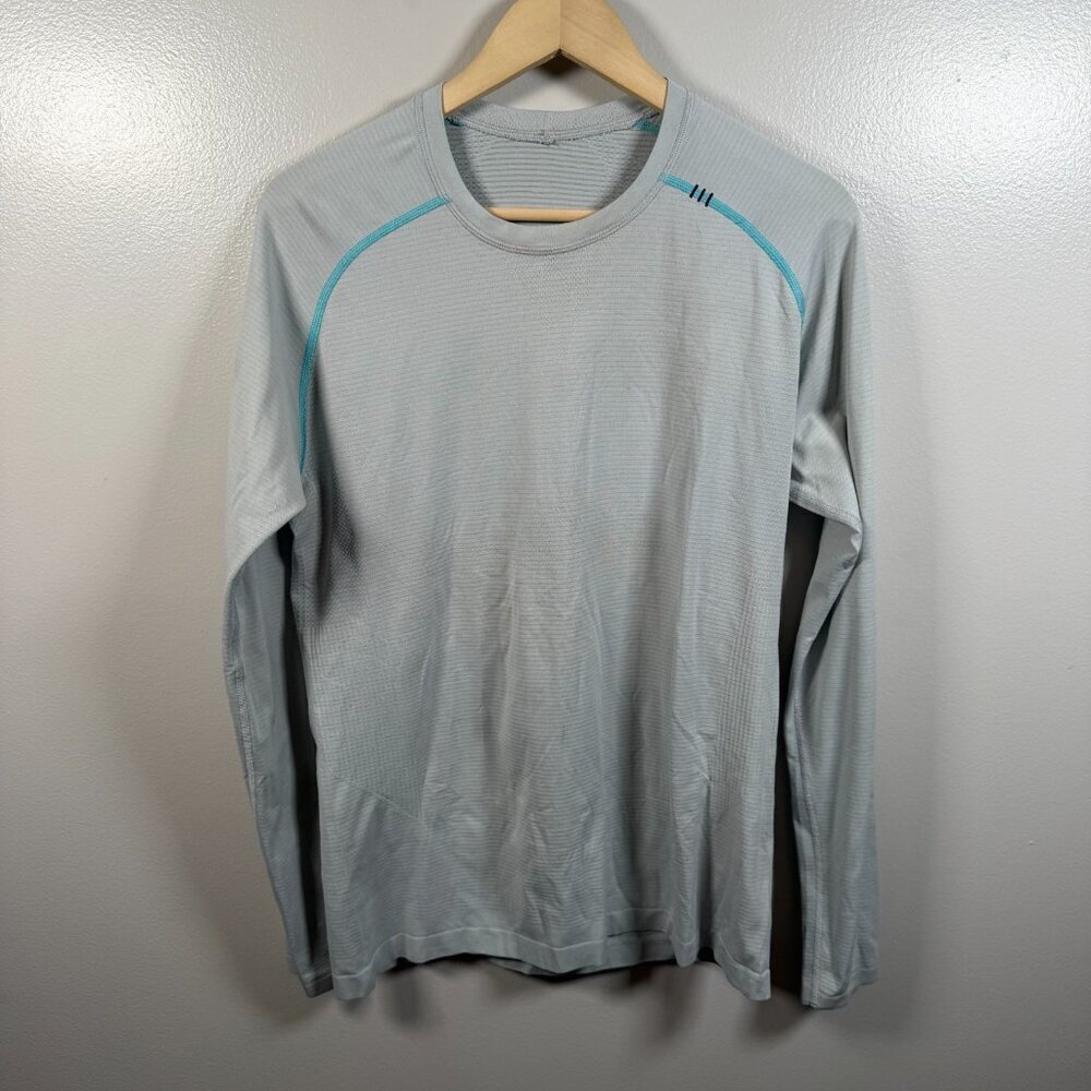 Lululemon Metal Vent Tech Long Sleeve Mens Size Medium Gray Athletic Running